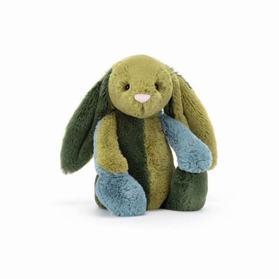 Jellycat Bashful Patchwork Basil Conejitos | TBZY-65432